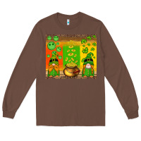 Chestnut st patricks gnomes and coins with shamrock Long Sleeve Tee - Artiststas