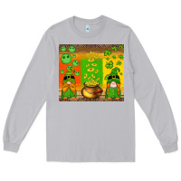 Moon Dust st patricks gnomes and coins with shamrock Long Sleeve Tee - Artiststas