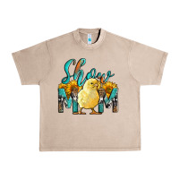 French Oak Western Show Mom Baby Chick Urban Heavy Tee - LillyAllenDesigns
