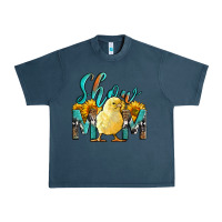 Midnight Navy Western Show Mom Baby Chick Urban Heavy Tee - LillyAllenDesigns