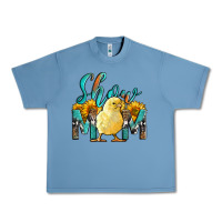 Pebble Blue Western Show Mom Baby Chick Urban Heavy Tee - LillyAllenDesigns
