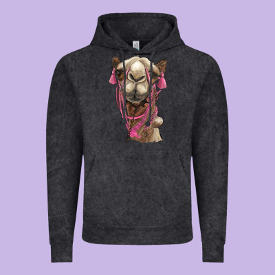 Camel Vintage Hoodie Designed By Barkaloodesign