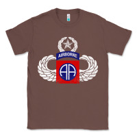 82nd Airborne Div Parachutist Wings And Patch - Distressed Classic Tee | Teevron