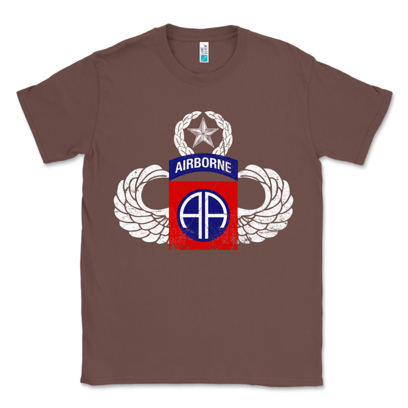 82nd Airborne Div Parachutist Wings And Patch - Distressed Classic Tee by baoMotion | Teevron
