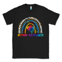 Black Autism Awareness rainbow Classic Tee - FaDigitalArtStudio