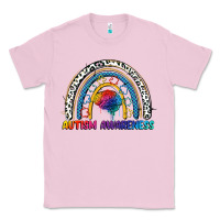 Bubblegum Pink Autism Awareness rainbow Classic Tee - FaDigitalArtStudio
