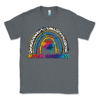 Charcoal Heather Autism Awareness rainbow Classic Tee - FaDigitalArtStudio