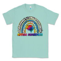 Seafoam Autism Awareness rainbow Classic Tee - FaDigitalArtStudio