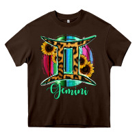 Chocolate Brown Gemini Heavy Core Tee - RanaPortraitStore