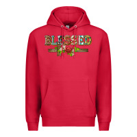 Cardinal blessed and floral cross Premium Hoodie - BarkalooDesign