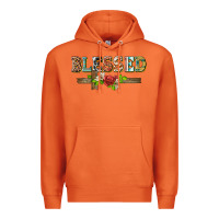 Carrot blessed and floral cross Premium Hoodie - BarkalooDesign
