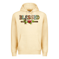 Pina Colada blessed and floral cross Premium Hoodie - BarkalooDesign