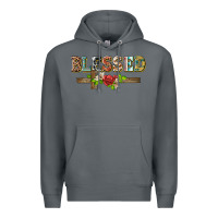 Rock blessed and floral cross Premium Hoodie - BarkalooDesign