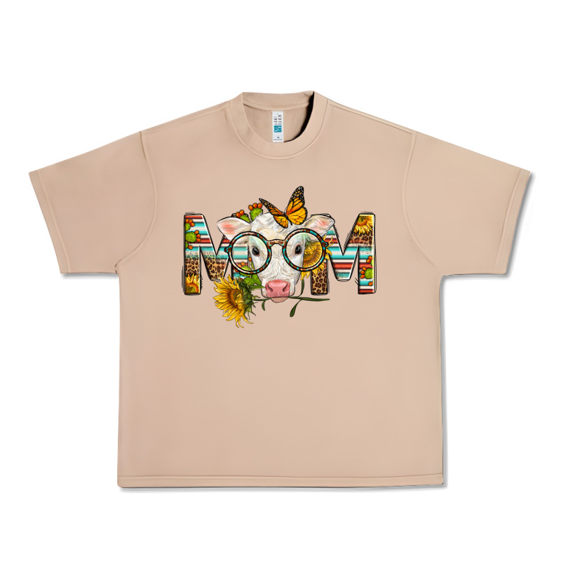 Western Baby Calf Mom With Sunflower Urban Heavy Tee by LillyAllenDesigns | Teevron