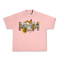Salmon Western Baby Calf Mom With Sunflower Urban Heavy Tee - LillyAllenDesigns