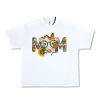 White Western Baby Calf Mom With Sunflower Urban Heavy Tee - LillyAllenDesigns