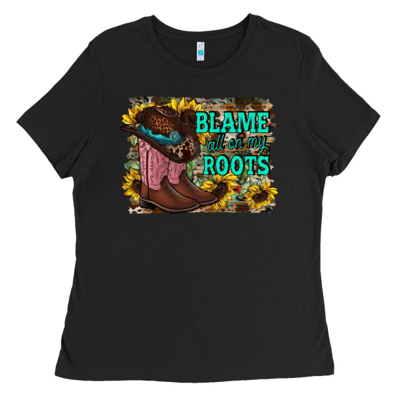 Blame All On My Roots Ladies Tee by RacoonDesign | Teevron