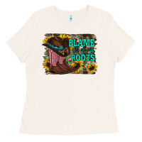 Bone blame all on my roots Ladies Tee - RacoonDesign