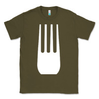 Army Green kitchen utensil fork simple easy halloween party costume long sleeve t Classic Tee - baoMotion
