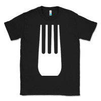 Black kitchen utensil fork simple easy halloween party costume long sleeve t Classic Tee - baoMotion