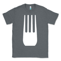 Charcoal Heather kitchen utensil fork simple easy halloween party costume long sleeve t Classic Tee - baoMotion