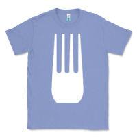 Colony Blue kitchen utensil fork simple easy halloween party costume long sleeve t Classic Tee - baoMotion