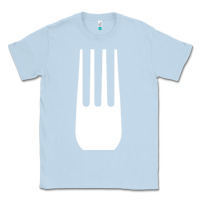 Dusty Blue kitchen utensil fork simple easy halloween party costume long sleeve t Classic Tee - baoMotion