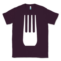 Plum kitchen utensil fork simple easy halloween party costume long sleeve t Classic Tee - baoMotion