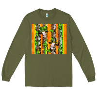 Army Green st patricks cow and shamrock with cowhide Long Sleeve Tee - Artiststas