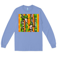Colony Blue st patricks cow and shamrock with cowhide Long Sleeve Tee - Artiststas