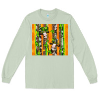 Matcha st patricks cow and shamrock with cowhide Long Sleeve Tee - Artiststas