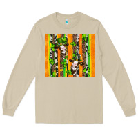 Mushroom st patricks cow and shamrock with cowhide Long Sleeve Tee - Artiststas