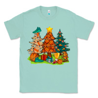 Seafoam christmas basketball trees bbs Classic Tee - BundleAndBundleShop