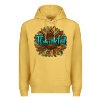 Antique Gold thankful sunflower Premium Hoodie - RanaPortraitStore