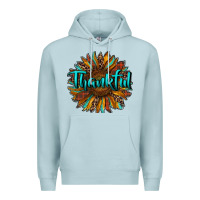 Blue Mist thankful sunflower Premium Hoodie - RanaPortraitStore