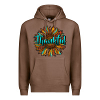 Chestnut thankful sunflower Premium Hoodie - RanaPortraitStore