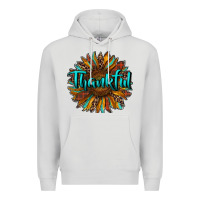 Dove Grey thankful sunflower Premium Hoodie - RanaPortraitStore