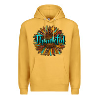 Mustard thankful sunflower Premium Hoodie - RanaPortraitStore