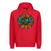 Red thankful sunflower Premium Hoodie - RanaPortraitStore