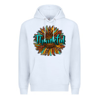 White thankful sunflower Premium Hoodie - RanaPortraitStore