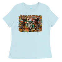 Baby Blue cant be tamed Ladies Tee - RacoonDesign