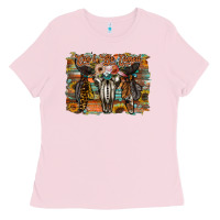 Bubblegum Pink cant be tamed Ladies Tee - RacoonDesign