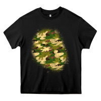 Black camouflage patch 3 Heavy Core Tee - BundleAndBundleShop