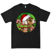 Black Nubian Goat Christmas Premium Tee - LillyAllenDesigns