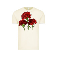 Vintage Arctic Scarlet Red Carnation Illustrations Vintage Tee - LillyAllenDesigns