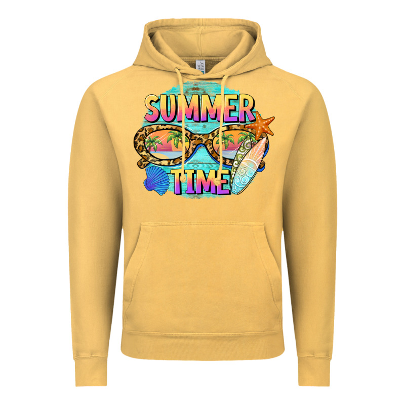 Summer Time Sunset Glasses Vintage Hoodie by BarkalooDesign | Teevron