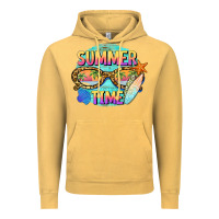 Vintage Mustard summer time sunset glasses Vintage Hoodie - BarkalooDesign