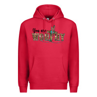 Cardinal you are worthy cross Premium Hoodie - BarkalooDesign
