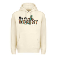 Sandshell you are worthy cross Premium Hoodie - BarkalooDesign