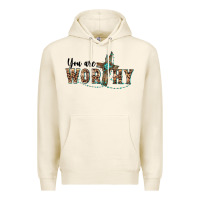 Tofu you are worthy cross Premium Hoodie - BarkalooDesign